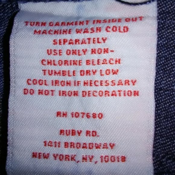 Bead-Embellished Denim Jacket Size 8 Ruby Rd. - Picture 7 of 7